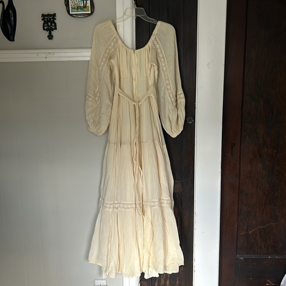 Gunne Sax drawstring gauze maxi dress - Picture 4 of 8